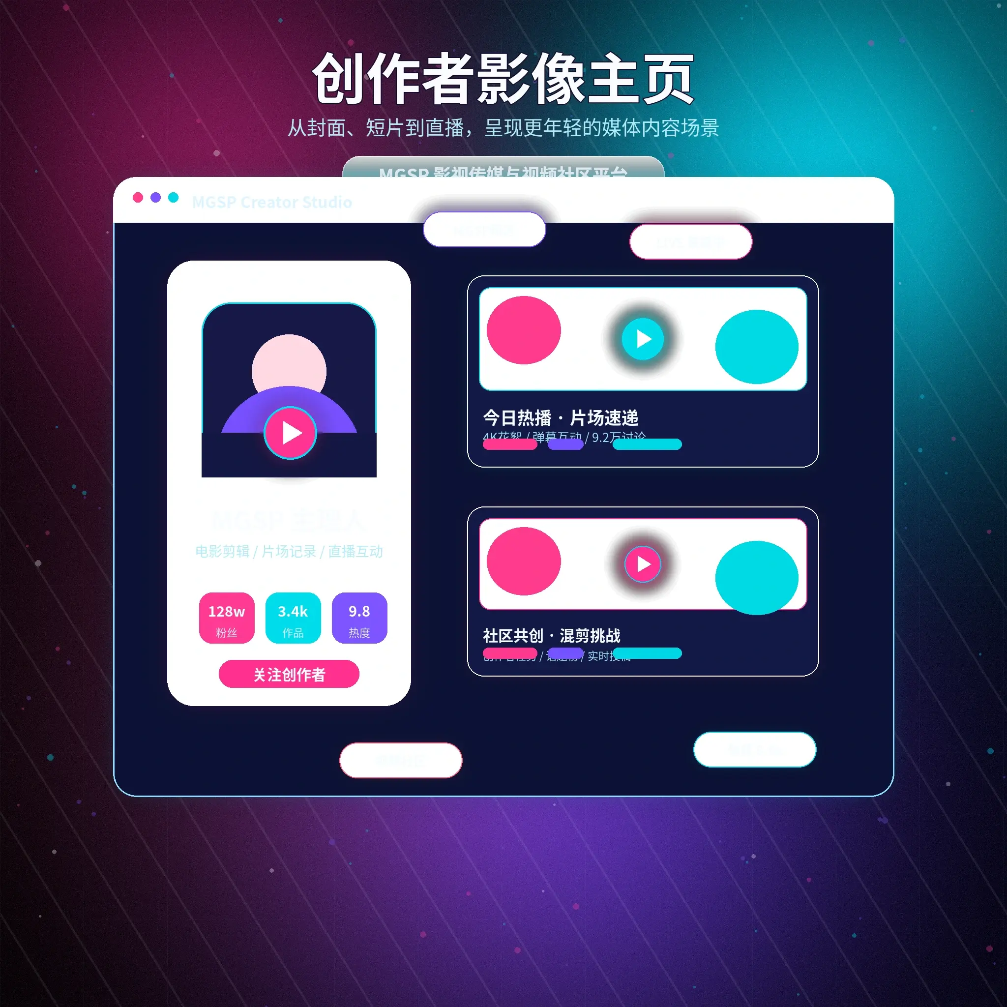 蘑菇视频理性社交提醒展示